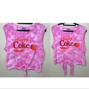 NWOT COCA COLA “Cherry Coke” front tie tank